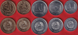 Transnistria Set Of 5 Coins: 1 - 50 Kopeek 2000-2005 UNC - Moldavië