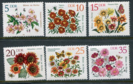 DDR 1982 Autumn Flowers MNH / **  Michel 2737-42 - Unused Stamps