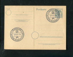 "ALL. BESETZUNG" 1947, SSt. "DUESSELDORF, Deutsche Presse Ausstellung" Auf Postkarte (2689) - Entiers Postaux