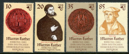 DDR 1982 Luther 500th Anniversary MNH / **  Michel 2754-57 - Nuevos