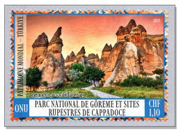 United Nations ONU 2023 Turkey Kappadokien Cappadokia Nature Landscape Goreme National Park Moon Landscape MNH  ** - Nuovi