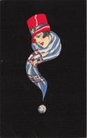 Art Déco Art Nouveau * CPA Illustrateur Jugendstil * Tête De Femme , Chapeau Et écharpe * Mode Hat * N°4391 - 1900-1949