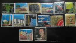 SPAIN ESPAÑA 1964. VARIEDAD ED 1576/89 ** MNH XXV AÑOS DE PAZ. - Errors & Oddities