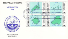 MICRONESIA 1984  MiNr 1 - 4 FDC - Micronésie