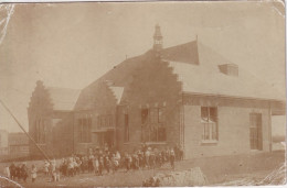 Neu Gebautes Schulgebäude Mit Kindern        Ca.  1920 - Da Identificare