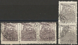 Brazil 1946 - Mi 708 XII - YT 468 ( Allegory Trade ) Two Shades Of Color - Used Stamps