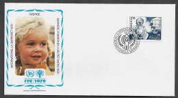 SWEDEN FDC COVER - 1979 International Year Of The Child FDC (FDC79#08) - Lettres & Documents