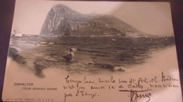 GIBRALTAR  1902  FROM SPANISH SHORE - Gibilterra