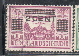 DUTCH INDIA INDIE INDE NEDERLANDS HOLLAND OLANDESE NETHERLANDS INDIES 1934 SURCHARGED 2c On 10c USED USATO - Nederlands-Indië