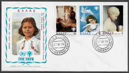 GREECE FDC COVER - 1979 International Year Of The Child FDC (FDC79#08) - Lettres & Documents