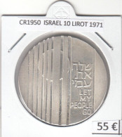 CR1950 MONEDA ISRAEL 10 LIROT 1971 PLATA - Israel