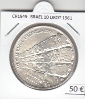 CR1949 MONEDA ISRAEL 10 LIROT 1961 PLATA - Israel
