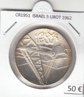 CR1951 MONEDA ISRAEL 5 LIROT 1962 PLATA - Israel