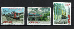 Luxembourg 2006 - YT 1652/1654 - Transport - Electric Railway, Chemins De Fer - Trein, Train, - Usati