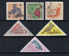 Liberia 1953 - Yv. 318/23, Mi. 450/55 Vogels / Oiseaux / Birds - Liberia