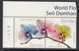 2014 Ireland World Flower Show Flowers Fleurs Complete Pair MNH @ BELOW FACE VALUE - Unused Stamps