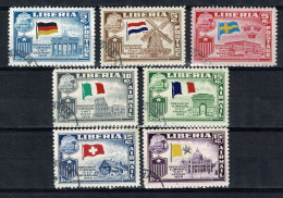 Liberia 1958 - Yv. 346/48 + PA 111/14, Mi. 518/24, SG 804/10 - Liberia