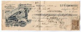 VP22.585 - Lettre De Change - 1909 - Distillerie à Vapeur - Grande Spécialité D'Absinthe - Maison THIRY à NANCY - Lettres De Change