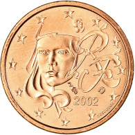 France, Euro Cent, 2002, FDC, Copper Plated Steel, KM:1282 - France