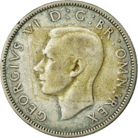 Monnaie, Grande-Bretagne, George VI, Florin, Two Shillings, 1940, TTB, Argent - J. 1 Florin / 2 Shillings