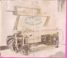 Grande Photo D'un Métier à Tisser Du Fabricant A.Faure à Voiron Métier Carrier Modèle 1893 - Anciennes (Av. 1900)