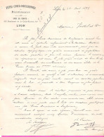 Lettre En-tête Des Fêtes Croix-Roussiennes De Bienfaisance Bld De La Croix Rousse à Lyon En 1898 Demande D'obole - 1800 – 1899