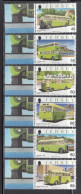 2013 Jersey Buses Coaches Public Transport Complete Set Of 6 MNH @ BELOW FACE VALUE - Jersey