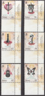2014 Jersey Shakespeare Plays Drama Literature Chess Guitar Butterfly Complete Set Of 6 MNH @ BELOW FACE VALUE - Jersey
