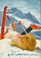 Télévision Saturnin Aux Sports D Hiver Le Ski Pas Si Facile Que ça Par Jean Tourane N°42 Ortf Carte Officiel 1965 - TV-Serien