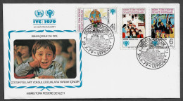CYPRUS TURKEY FDC COVER - 1979 International Year Of The Child SET FDC (FDC79#08) - Lettres & Documents