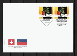2011 Joint Liechtenstein And Switzerland, MIXED FDC LIECHTENSTEIN WITH BOTH STAMPS: Horizon Switzerland - Joint Issues