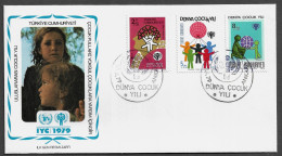 TURKEY FDC COVER - 1979 International Year Of The Child SET FDC (FDC79#08) - Covers & Documents