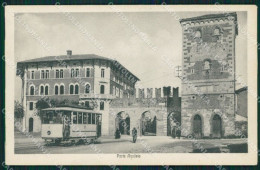 Udine Città Porta Aquileia Tram Cartolina QZ8580 - Udine