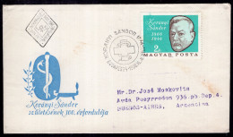 Magyarország - 1966 - Letter - FDC Envelope Koránji Sánder - Sent To Argentina - Caja 30 - Lettres & Documents