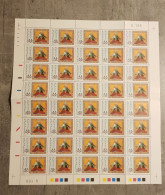 GRONLAND RED CROSS ANNIVERSARY OF THE SCOUTS ONLY ONE VAL SHEET  FOLDED IN HALF MNH - Neufs