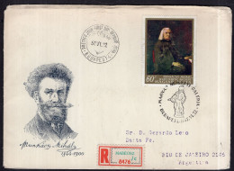 Magyarország - 1967 - Letter - Mihály Munkácsy Envelope - Sent To Argentina - Caja 30 - Briefe U. Dokumente