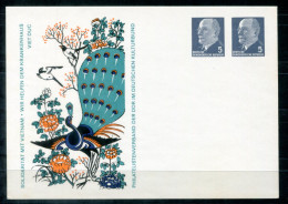 DDR - Privatganzsache Mit Pfau, Peacock, Paon - GDR / RDA - Privatpostkarten - Ungebraucht