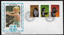 LIECHTENSTEIN FDC COVER - 1979 International Year Of The Child SET FDC (FDC79#08) - Cartas & Documentos