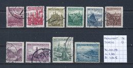 (TJ) Monumenten - Tsjechoslowakije 1936 - YT 311/19 (gest./obl./used) - Monumenti