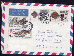 Československo - 1987 - Letter - Air Mail - Sent To Argentina - Caja 30 - Cartas & Documentos