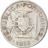 Monnaie, Mozambique, 2-1/2 Escudos, 1938, TB+, Argent, KM:68 - Mosambik