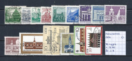 (TJ) Monumenten - DDR 16 Zegels (gest./obl./used) - Monumenti