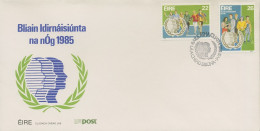 Irland 1985 Internationales Jahr Der Jugend Ersttagsbrief 575/76 FDC (X18692) - FDC