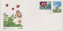 Irland 1992 Valentinstag Ersttagsbrief 780/81 FDC (X18625) - FDC