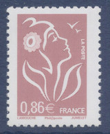 N° 3969 Marianne De Lamouche Valeur Faciale 0,86 € - 2004-2008 Marianne Van Lamouche