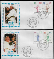 VATICAN FDC COVER - 1979 International Year Of The Child SET ON 2 FDCs (FDC79#08) - Cartas & Documentos