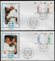 VATICAN FDC COVER - 1979 International Year Of The Child SET ON 2 FDCs (FDC79#08) - Lettres & Documents