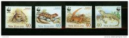 New Zealand 1991,4V,compl.set,WWF,tuatara,chameleon,kameleon,camélèon,camaleonte,MNH/Postfris(A4903) - Altri & Non Classificati