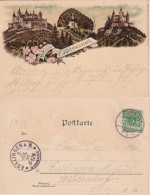 Gruss Von Hohenzollern  (Farblitho - 3 Bilder)        1898 - Hechingen