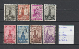 (TJ) Monumenten - België YT 519/26 (gest./obl./used) - Monumenti